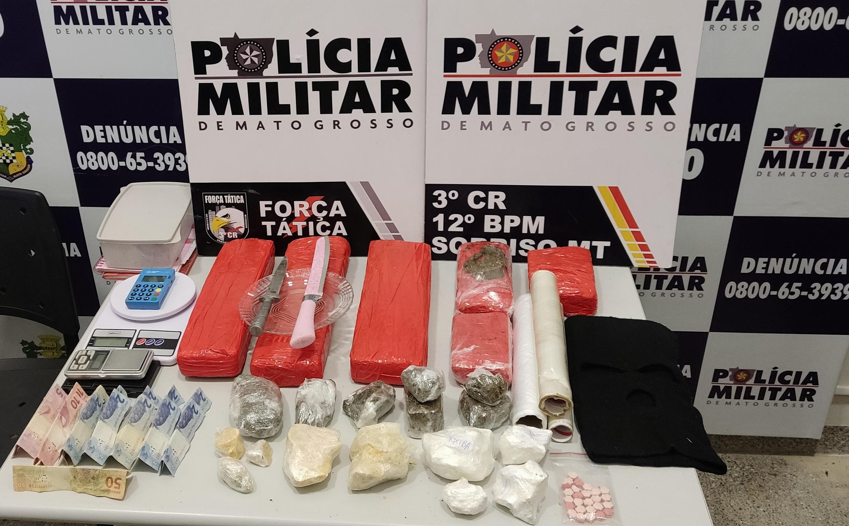 PM prende seis integrantes de organização criminosa por tráfico de drogas