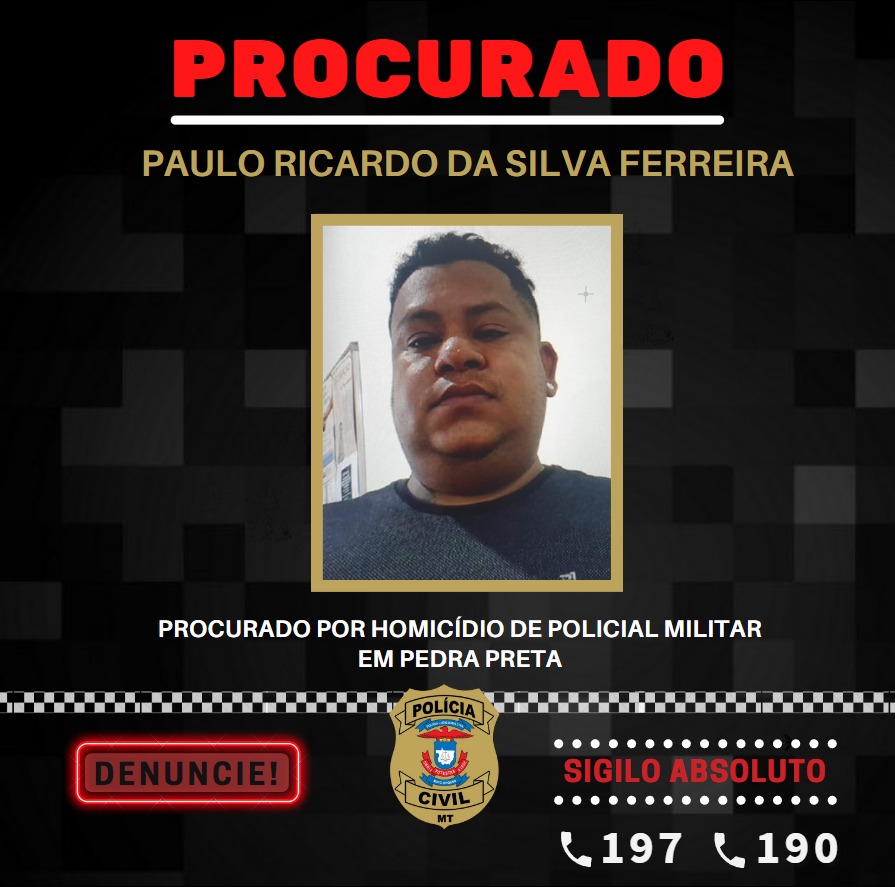 Polícias Civil e Militar procuram por autor de homicídio de sargento em Pedra Preta