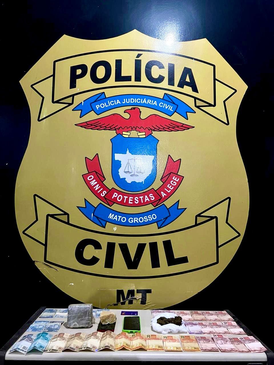 Traficante monitorado por tornozeleira eletrônica é preso pela Polícia Civil em Água Boa