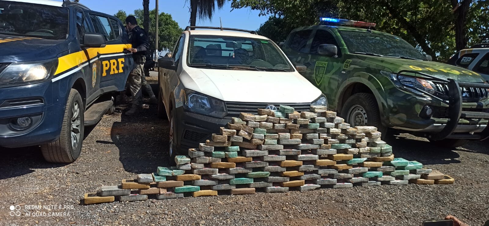 Ação integrada flagra 140 tabletes escondidos em fundo falso de veículo em Várzea Grande