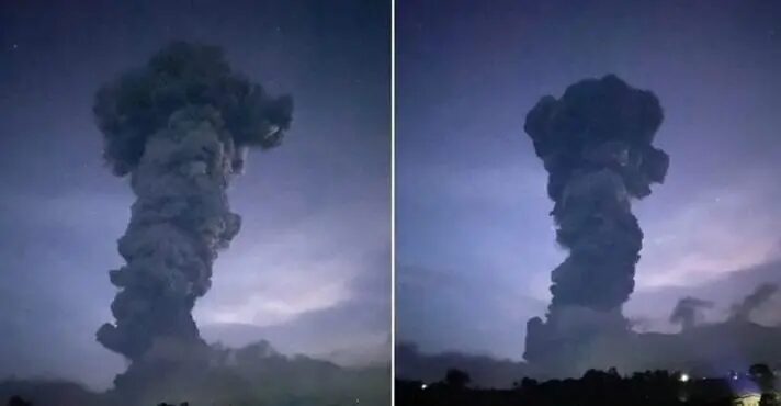 Vulcão entra em erupção nas Filipinas e desaloja centenas de pessoas