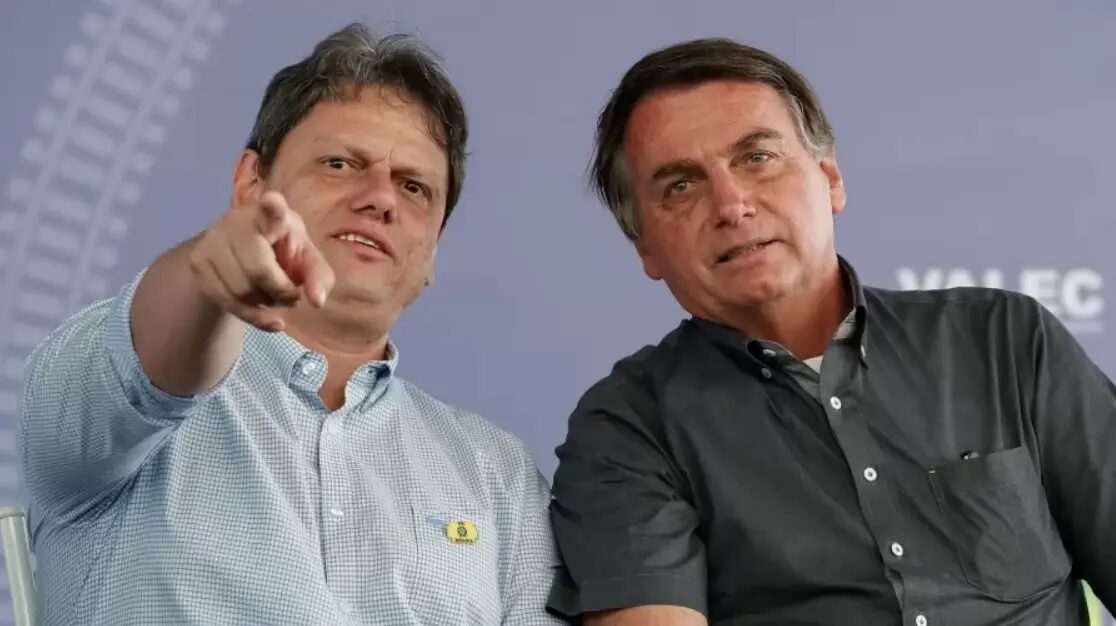 Bolsonaro é a maior liderança da direita no Brasil, afirma Tarcísio