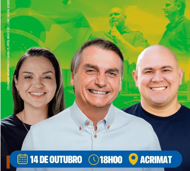 Bolsonaro fará ato de campanha com Abilio na Acrimat