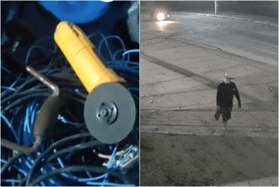 Bandidos tentam arrombar cofre de banco; comparsa é preso pela PM