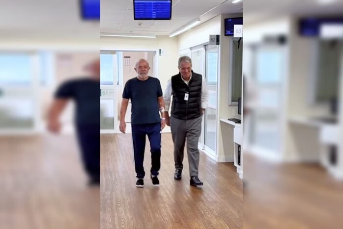 VÍDEO – Lula está lúcido e faz caminhada no hospital