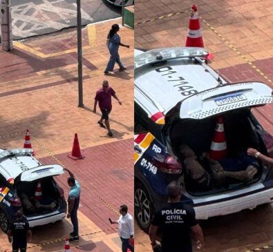 Homem é achado morto em viatura da PM em frente a Prefeitura de MT