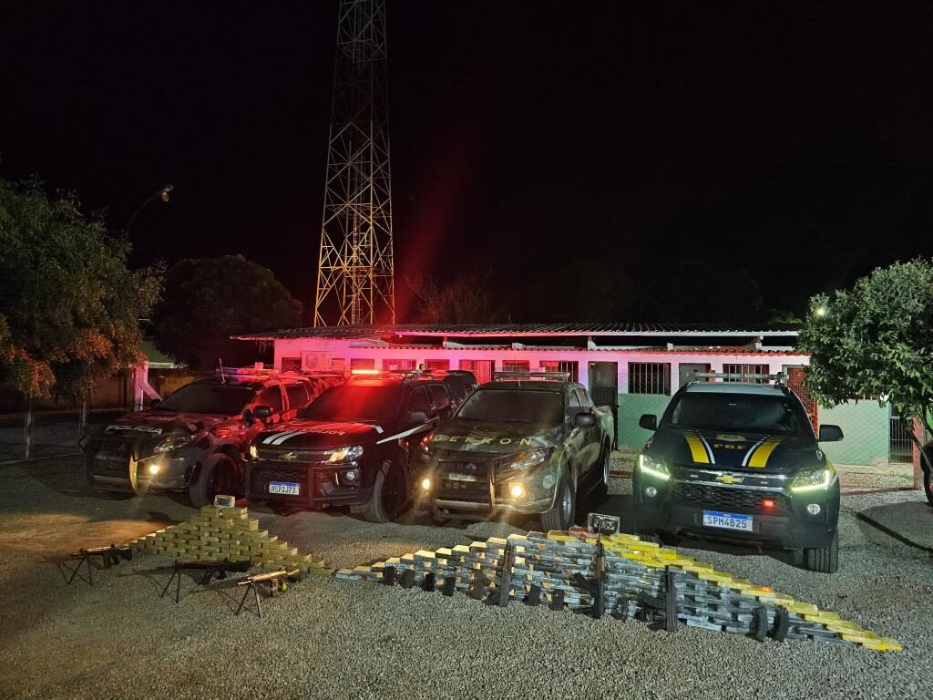 Operação Integrada prende quadrilha por tráfico, apreende fuzis e 180 quilos de drogas em MT