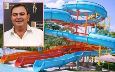 Marido de secretária fratura pelve em tobogã e morre no hospital em MT