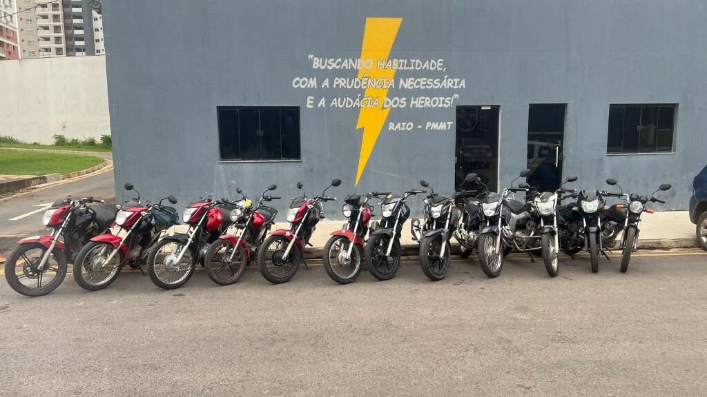 Polícia apreende 12 motos e frustra rolezinho de motoqueiros em Cuiabá-MT