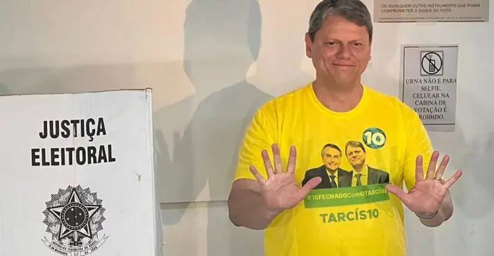 Tarcísio lidera pesquisa eleitoral para o governo de São Paulo