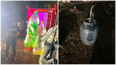 Usuário põe fogo na irmã e joga gasolina em bombeiros em Cuiabá