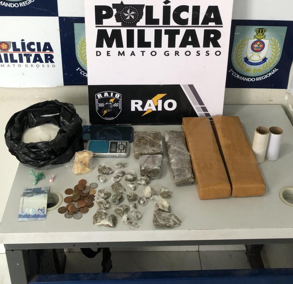 Cia Raio prende integrantes de facção criminosa e apreendem entorpecentes em Mato Grosso
