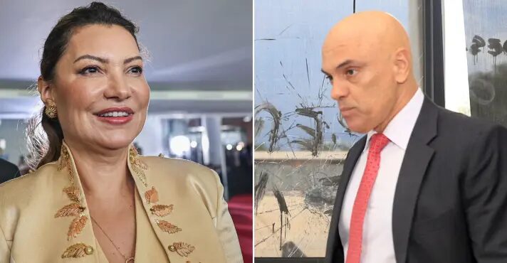 Janja e Moraes compartilham carona da FAB para São Paulo