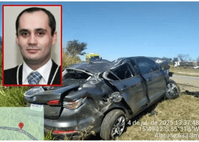 Diretora de Fórum pede orações para juiz; carro fica destruído em MT