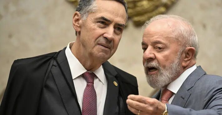 Lula e Barroso acordam que reação a Trump precisa ocorrer no campo político