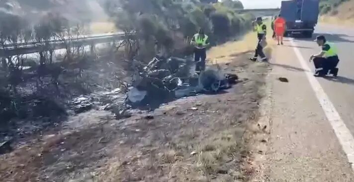Diogo Jota: vídeo mostra a destruição do carro do jogador
