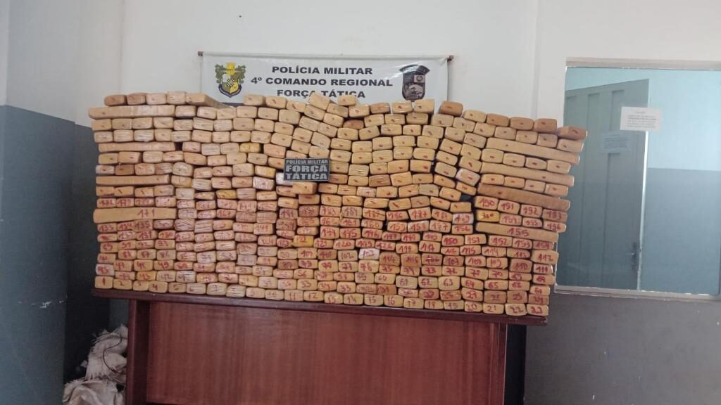 Força Tática tira de circulação 391 tabletes de maconha em Rondonópolis