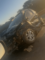 Acidente entre 3 veículos bloqueia trecho de BR em MT