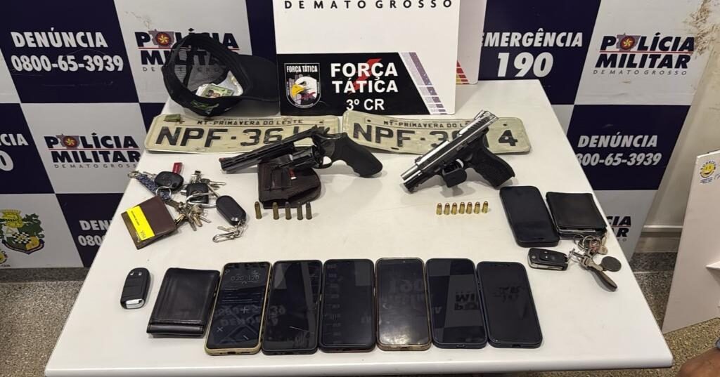 Sete pessoas são presas suspeitas de sequestro mediante tortura e porte ilegal de arma em MT