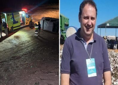 Jornalista da Globo fica ferido em capotamento de carro na BR-163