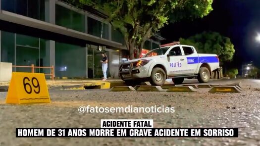 VÍDEO: Homem morre após perder controle da moto em MT