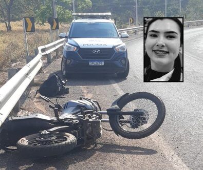 Jovem morre e irmã fica ferida após moto bater contra mureta em rodovia