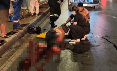 Entregador de aplicativo tem perna decepada em batida contra Jeep