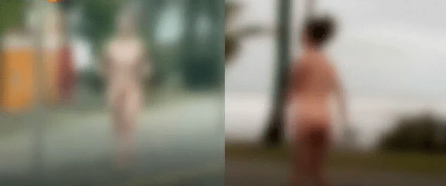 Mulher nua é abordada em orla e confessa ter matado o pai