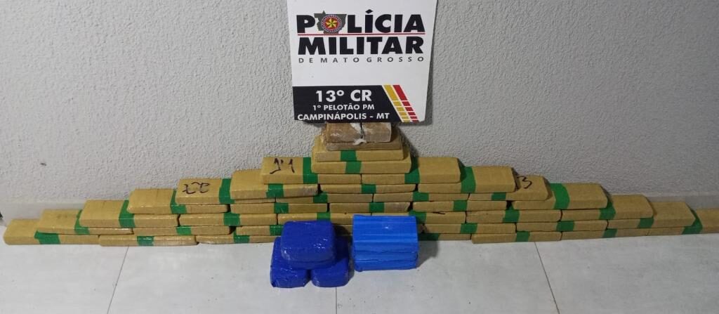 Polícia apreende 46 tabletes de entorpecentes e prende faccionado por tráfico em MT
