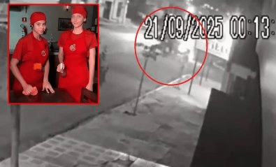 Vídeo flagra colisão que matou funcionárias de pizzaria em MT