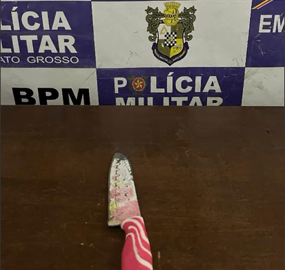 Homem é preso após tentar esfaquear irmã em Rondonópolis-MT