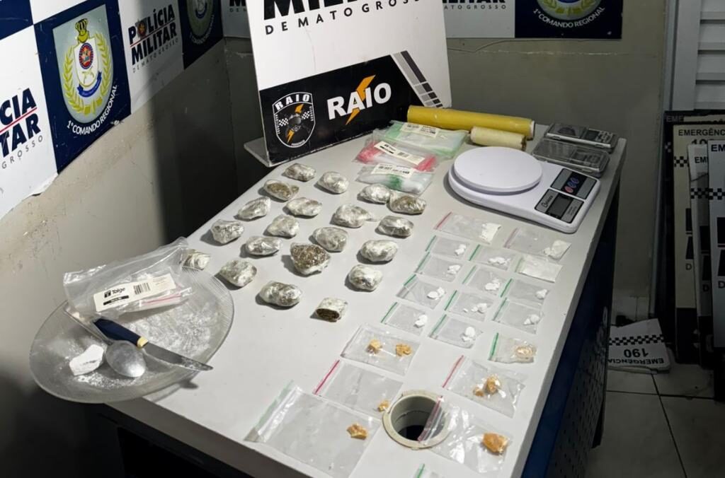 Companhia Raio apreende 41 porções de entorpecentes e prende homem em flagrante por tráfico