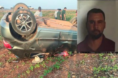 Motorista de 40 anos capota Gol e morre em hospital de MT