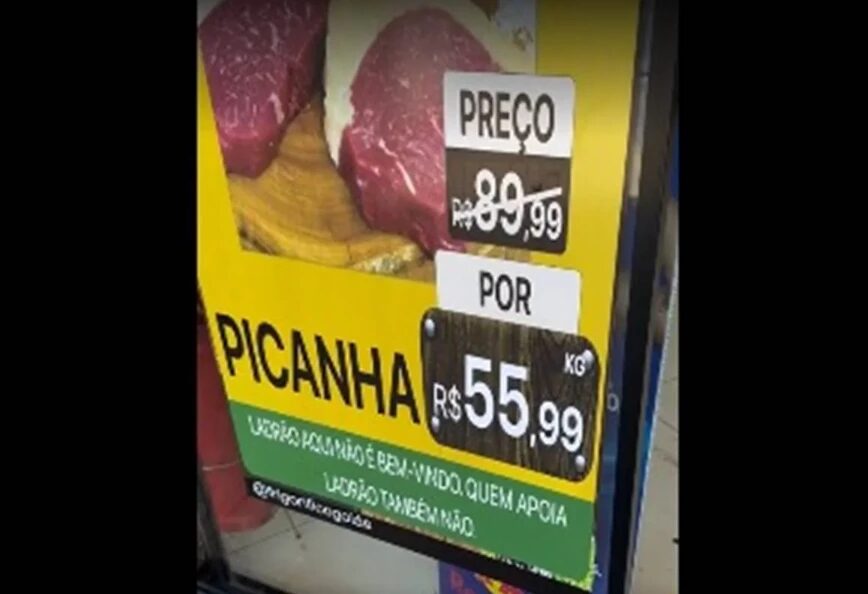 Após remover faixa “antipetista”, frigorífico faz novo anúncio