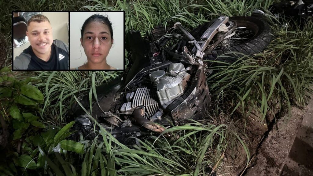Casal morre em batida de moto em Cuiabá