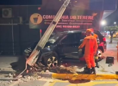 Homem briga com parente em bar; é baleado e bate carro em MT