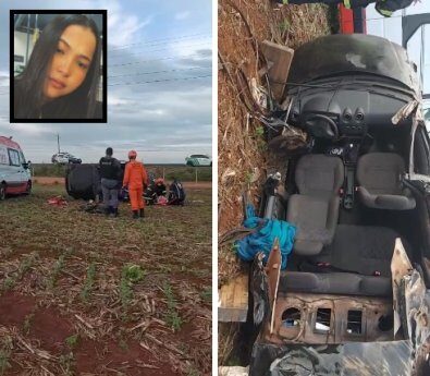 Motorista capota carro e jovem de 23 anos morre em MT