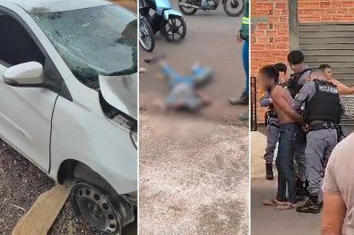 Ladrão furta carro, mata mulher atropelada e fere filho em MT
