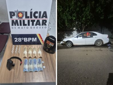 Mulher é presa após troca de tiros e perseguição; comparsas fogem