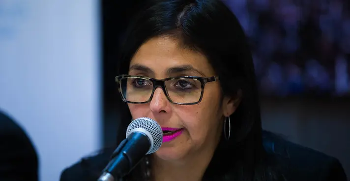 Delcy Rodríguez, sobre influência externa: ‘Já basta das ordens de Washington’