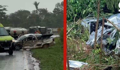 Recém-casados sofrem acidente em MT; noivo morre na hora