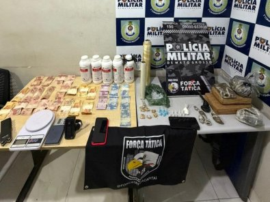 PM prende dupla com maconha e pasta base em Cuiabá