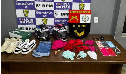 Cartão extraviado é usado em série de compras no Centro e casal é detido em shopping de Rondonópolis (MT)