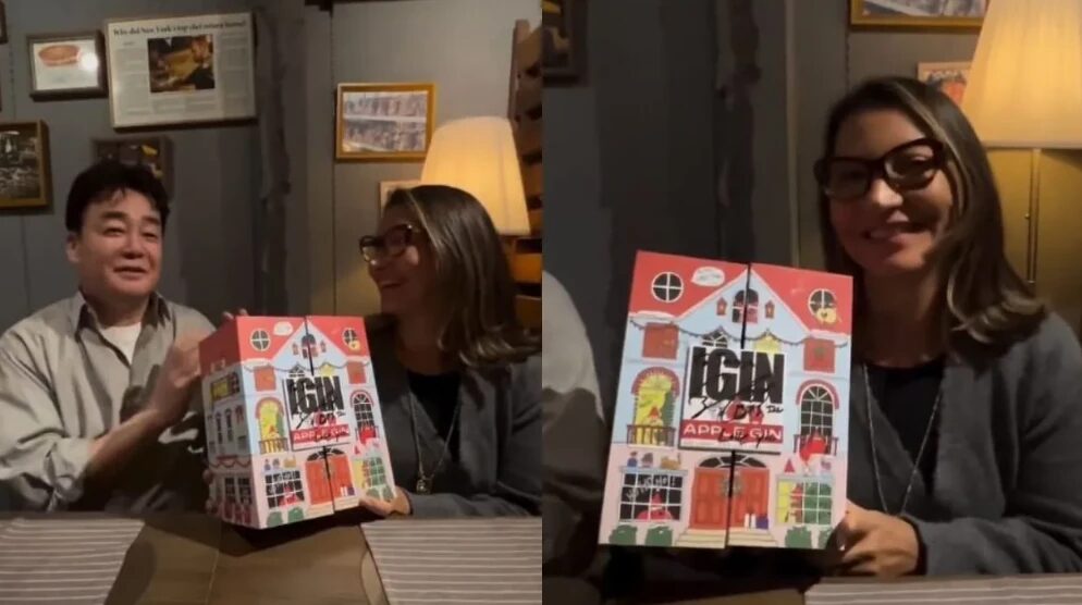 Na Coreia do Sul, Janja ganha presente de integrante do BTS