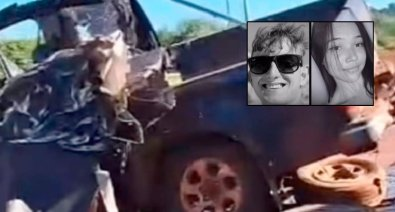 Jovem põe mulher em caminhonete e mata os 2 em batida em caminhão em MT