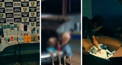 Bandidos fazem “limpa” em loja e levam R$ 500 mil de celulares