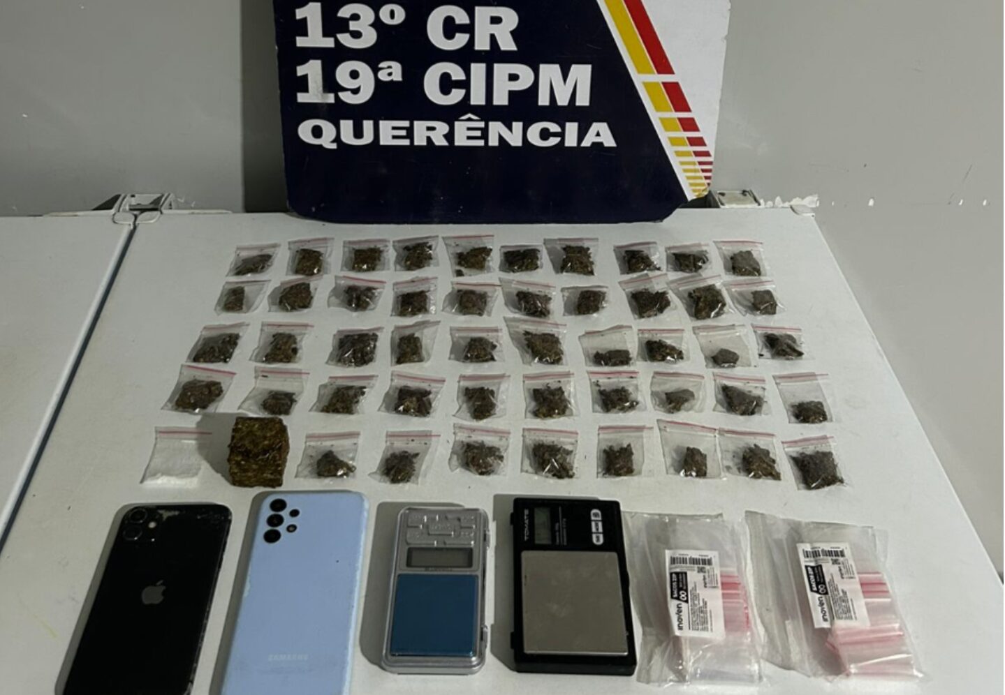 Três homens são presos com 50 porções de drogas em Querência (MT)