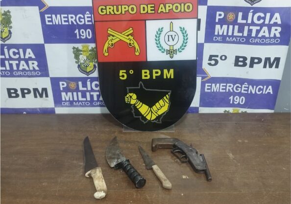 Após ameaças contra os próprios filhos, homem foge e arma artesanal é apreendida na zona rural