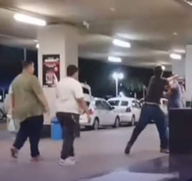 Vídeo flagra pancadaria entre motoristas em Cuiabá