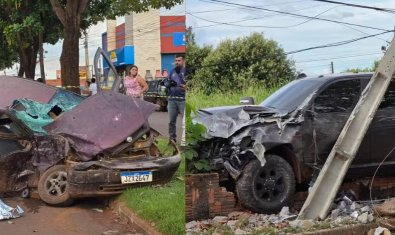 Acidente entre carro e RAM mata mulher em avenida de MT